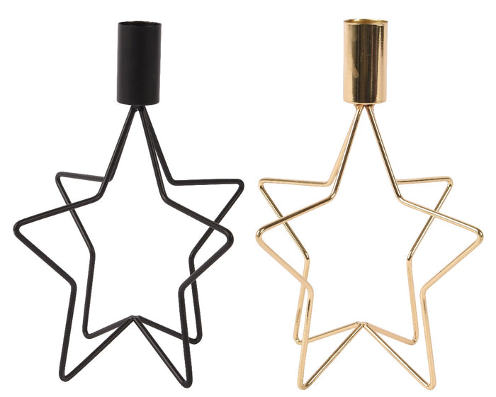 3D Iron Star Candle Holder