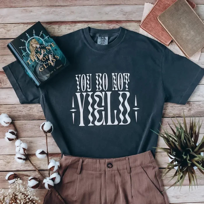 A Court of Wings and Ruin Inspired: You Do Not Yield Heavy Weight Tee Shirt