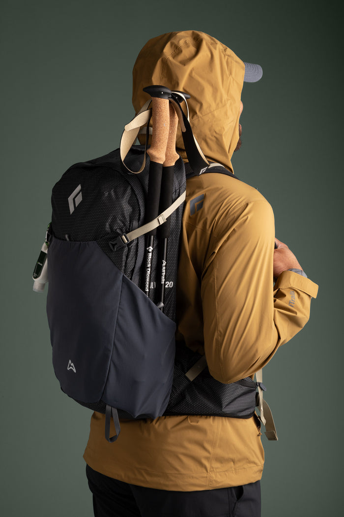 AllTrails × Black Diamond Men's Fineline Stretch Shell - Flax Outerwear Black Diamond