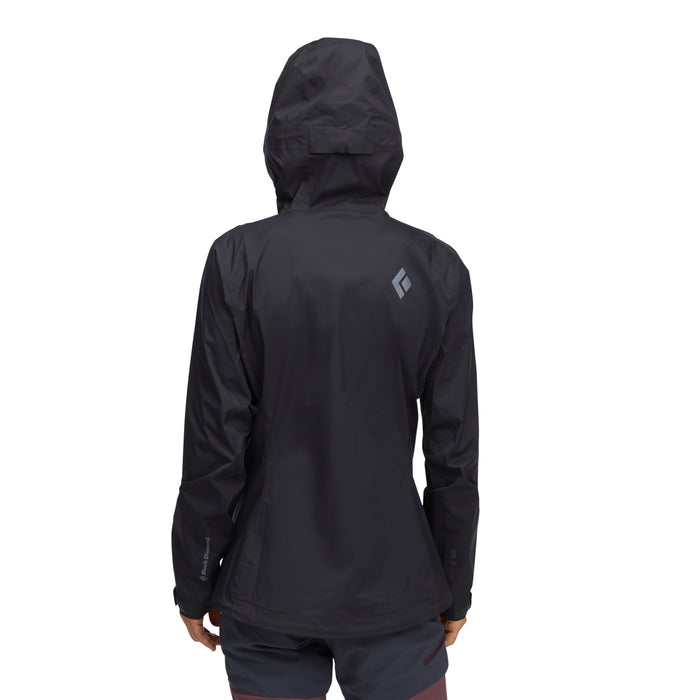 AllTrails × Black Diamond Women's Fineline Stretch Shell - Black Outerwear Black Diamond
