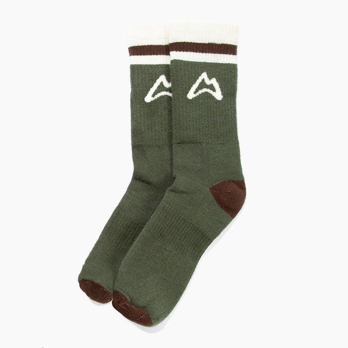 AllTrails Heavyweight Crew Trail Sock - Forest Socks Custom Sock Lab