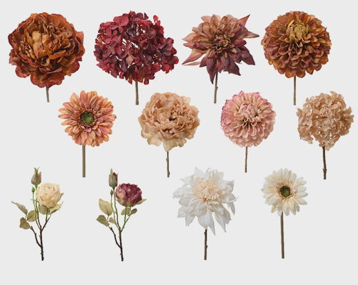 Autumnal Faux Flower Stem