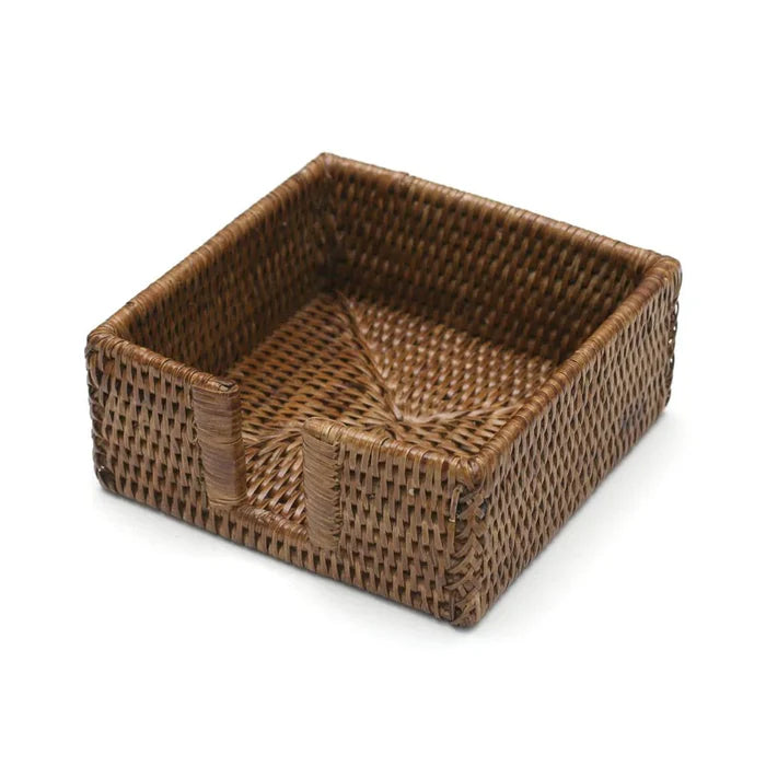 Brown Rattan Napkin Holders