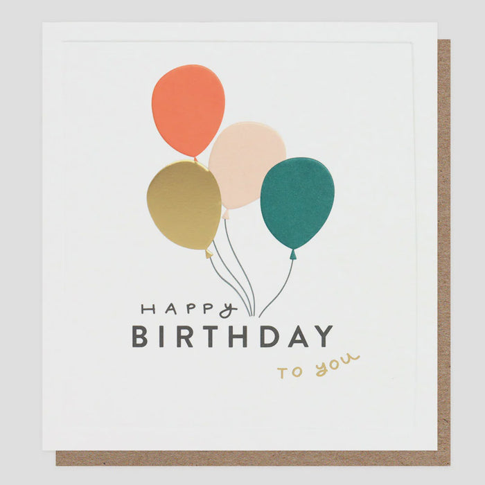 Caroline Gardner Birthday Balloons Greetings Card