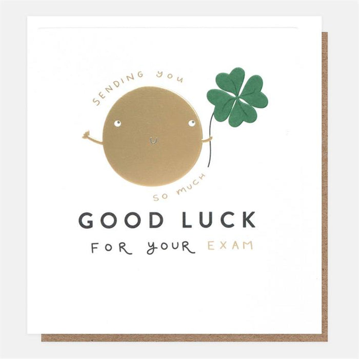 Caroline Gardner Good Luck For Your Exam Smiley Greetings Card