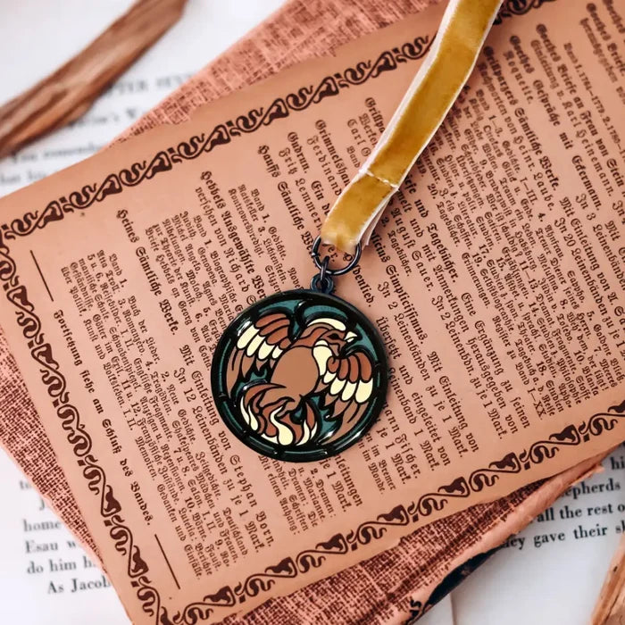Charms of Endearment Inspired Literary Leadlight Bookmarks Flame and Sparrow Inspired Literary Leadlight Bookmark