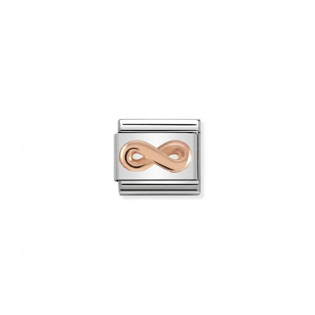 Classic Relief Symbols 9K Rose Gold Infinity