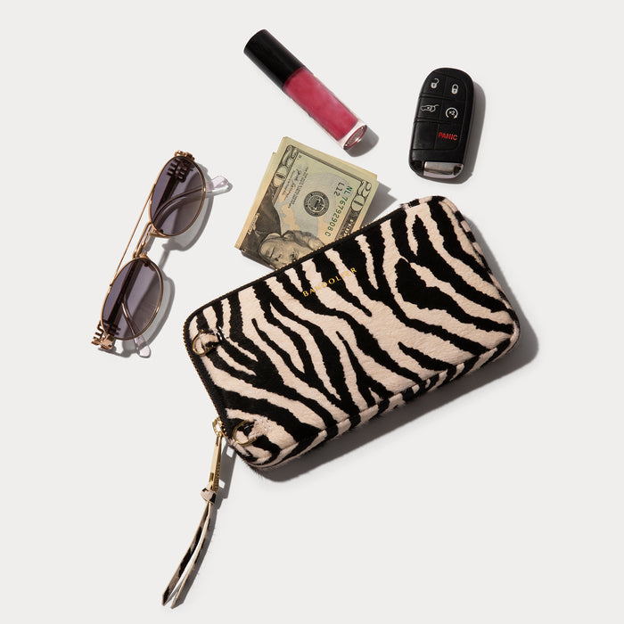 Donna Pouch Set - Zebra/Gold