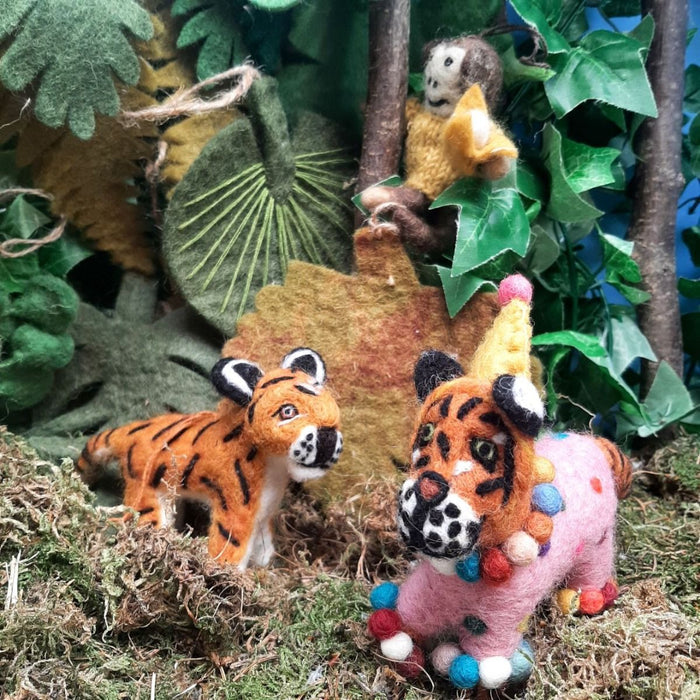 Felt Happy birthday Decoration - Felt Fiesta Tiger
