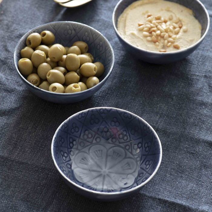 Fiskardo Nibble Bowls - Set of 3 - Blue
