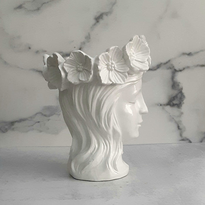 Floral Head Vase 10"