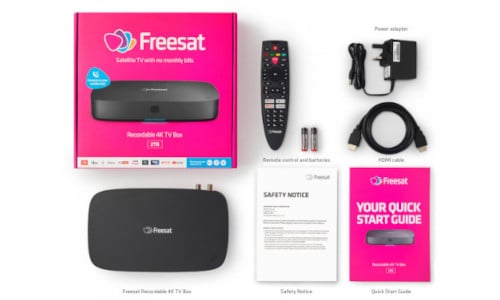 Freesat UHD-4X-2000 Recordable 4K TV Box - 2TB Black