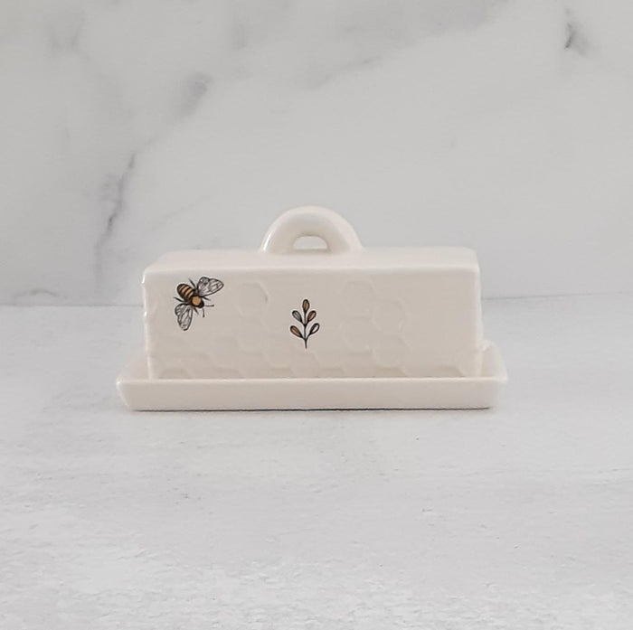 Honey Bee Ceramic Butter Dish