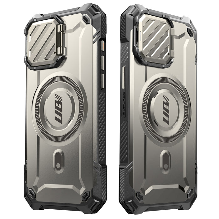 iPhone 15 Pro 6.1 inch Unicorn Beetle MAG XT MagSafe Case-Titan Gray