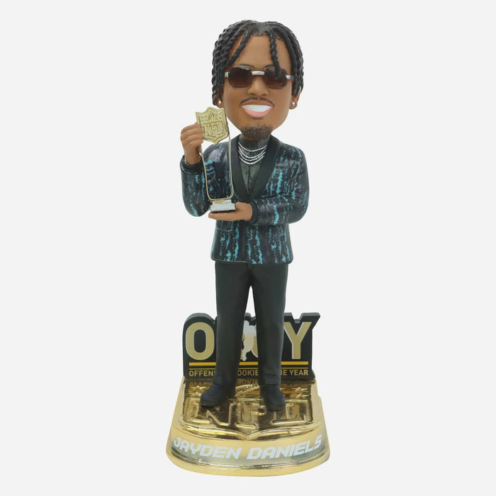 Jayden Daniels Washington Commanders 2024 NFL Offensive Rookie Of The Year NFL Bobblehead