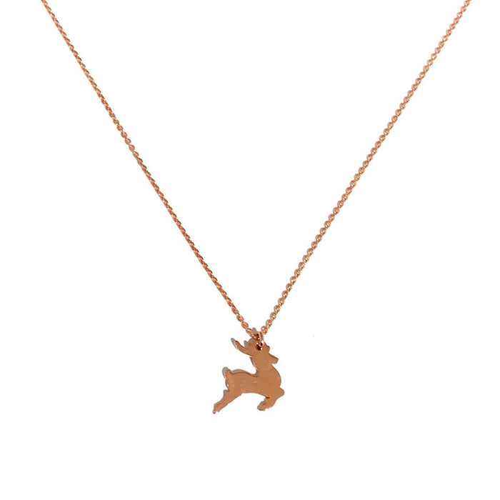 red reindeer necklace