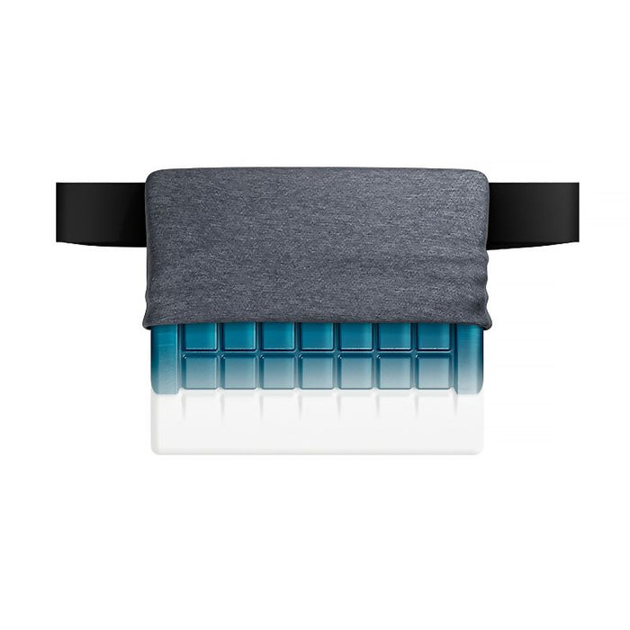 technogel lumbar support uncovered on a white background
