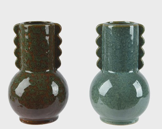Medusa Glazed Porcelain Vase