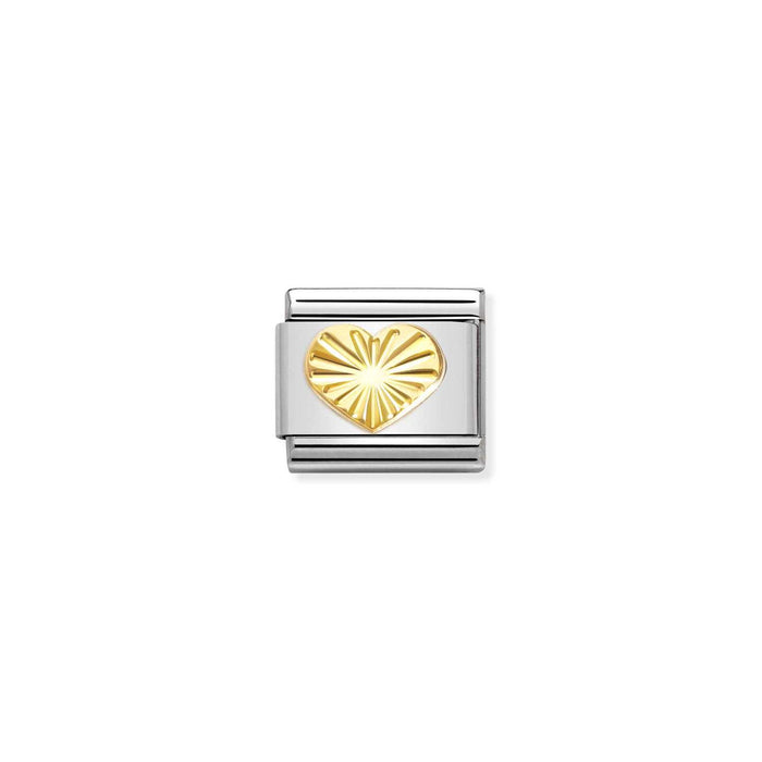 Nomination Classic 18K Gold Diamond Heart Charm