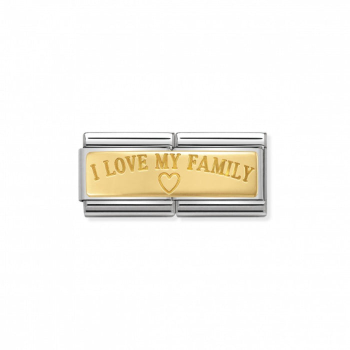 Nomination Classic Double Link Gold I Love My Family