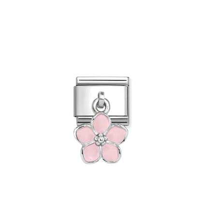 Nomination Classic Enamel Pink Flower Drop Charm