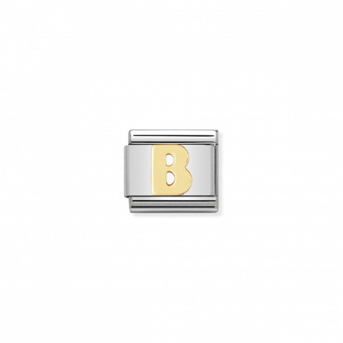 Nomination Classic Link Gold Letter B Charm