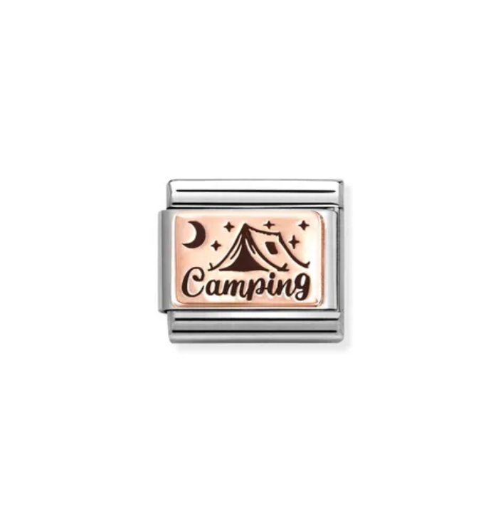 Nomination Classic Rose Gold Camping Charm
