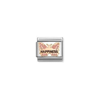 Nomination Classic Rose Gold Happiness Butterfly Charm