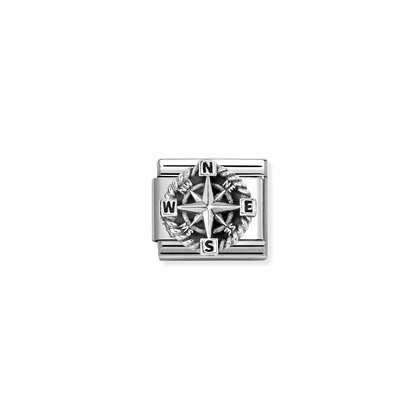 Nomination Classic Silver Compass Charm