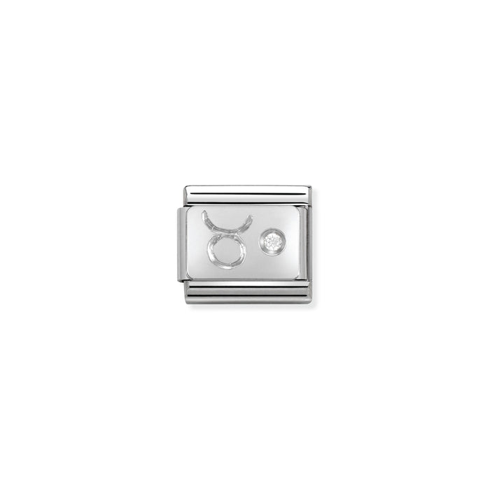 Nomination Classic Zodiac Silver and Cubic Zirconia (Taurus)
