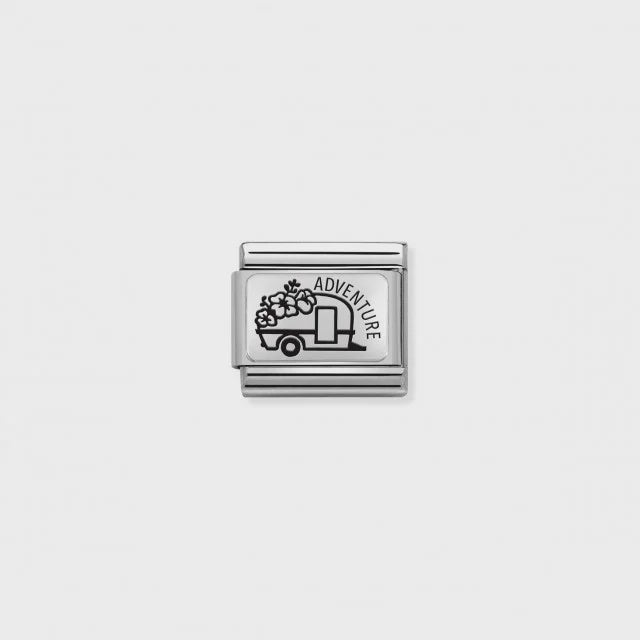 Nomination Composable Classic Link - Caravan With Flowers