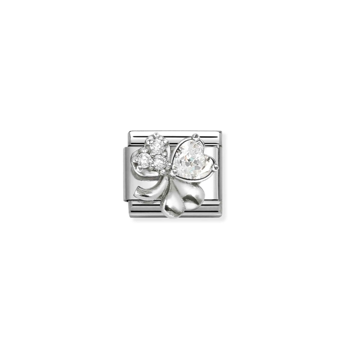 Nomination Composable Classic Silver Link - White CZ Clover