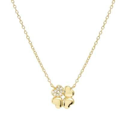 Nomination Petit Sparkle Necklace - Gold Clover