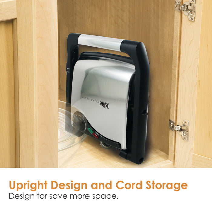 Upright Design and Cord Storage. Design for save for space.