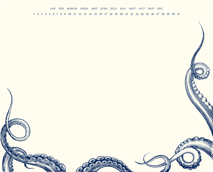 Octopus Undulation Mousepad Notepad
