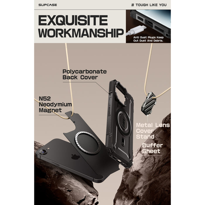 OPEN BOX | iPhone 16e Unicorn Beetle MAG XT MagSafe Case - Black