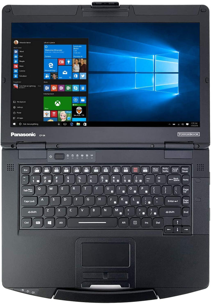 Panasonic Toughbook CF-54 Laptop Core i5-7300U 8GB RAM 256GB SSD 14" HD WiFi+BT Win 10 Pro - Coretek Computers