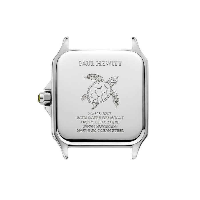 Petite Tortue white & silver