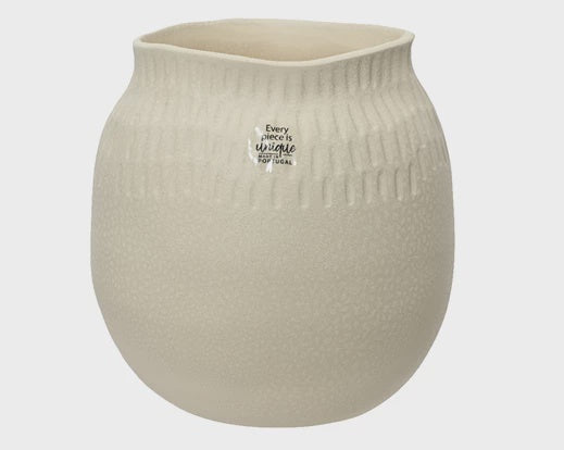 Reactive Glaze Vase - White