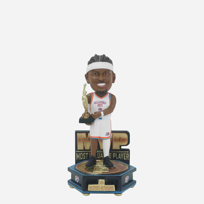 Shai Gilgeous-Alexander Oklahoma City Thunder 2025 Most Valuable Player Mini NBA Bobblehead