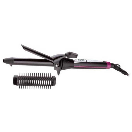 MD-7410 / Solac Hair curling Iron black 180c / Ceramic-coated Iron / extra volume accessory curling / 180c / BLACK