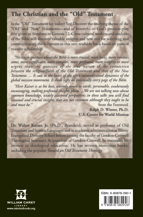 The Christian and the "Old" Testament - MissionBooks.org
