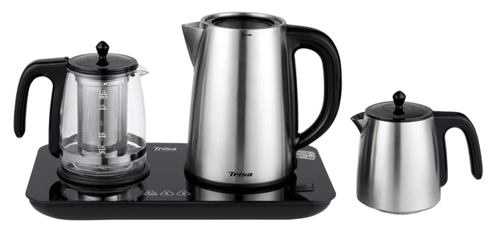 Trisa Tea Kettle, Tea Time Party, 1.7Lit, 2200Watts, Stainless Steel