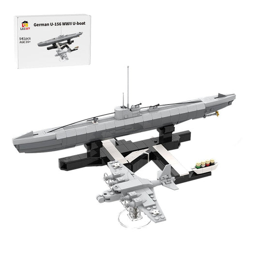 1/200 Scale German U - 156 WWII U - boat Klemmbausteine - LesDiy - Klemmbausteine