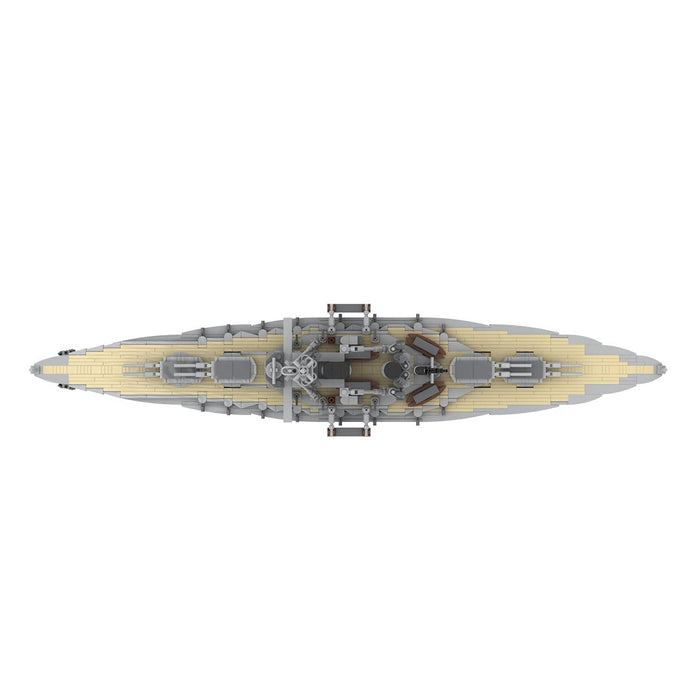 1/300 Scale German Imperial Navy Bayern - class Battleship Klemmbausteine - LesDiy - Klemmbausteine