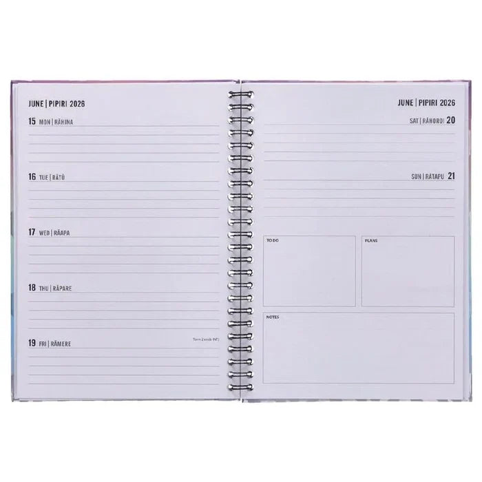 2026 Diary A5 Week to View Spiral Animal Print