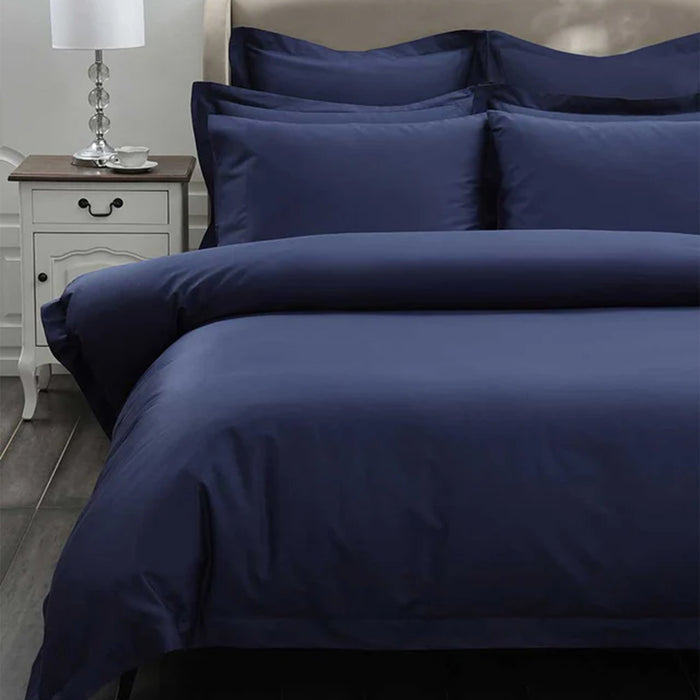 Navy / Single Duvet Cover Set 140cm x 200cm +1 Pillowcase