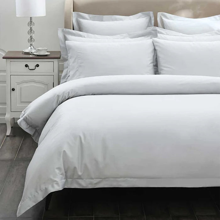 Silver / Single Duvet Cover Set 140cm x 200cm +1 Pillowcase