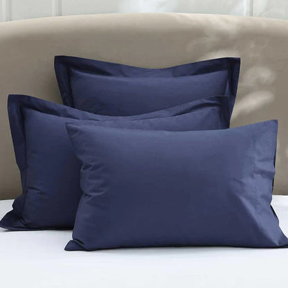Navy / Standard Pillowcase Pair 50 cm x 75 cm