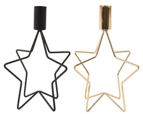3D Iron Star Candle Holder